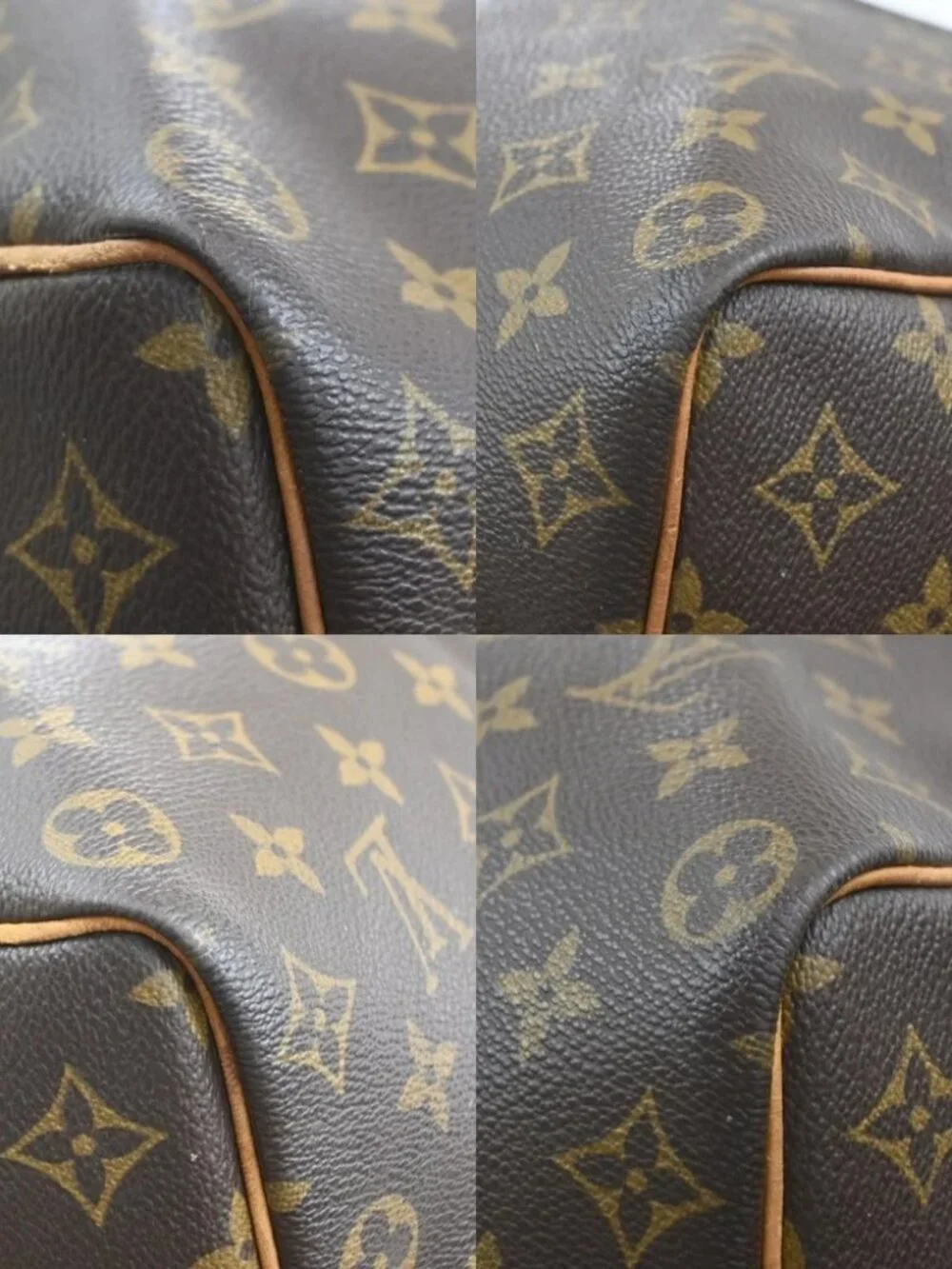 LOUIS VUITTON Keepall 50 Travel Hand Bag Monogram Leather Brown